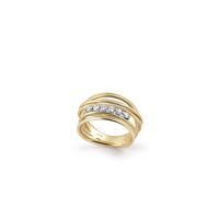 Anillo Annamaria Cammilli Mujer Seta in Oro amarillo Diamante 0.23 Ct GAN2547U-18 - GAN2547U-14